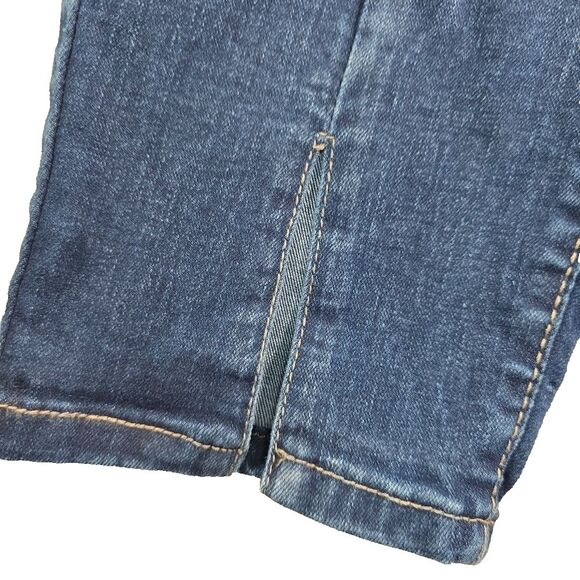 Royalty for Me Women's Mid Rise Jeans Ankle Size 14 Front Seam and Slit Detail - Picture 4 of 9